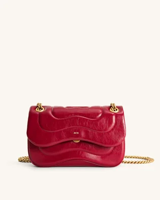 Сумка жіноча JW PEI Tina Quilted Chain Crossbody Red BB2023BG74158JWP