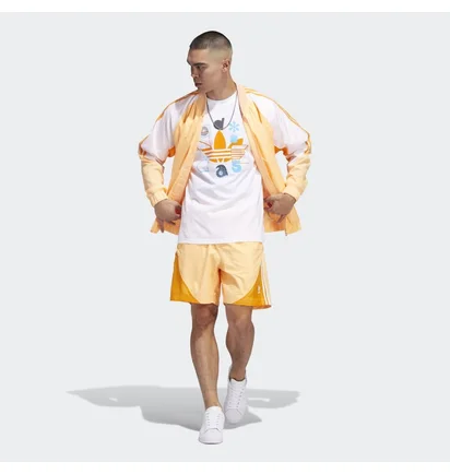 Олимпийка мужская Adidas Summer Sst Track Jacket Yellow/White Hc2096