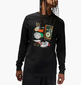 Свитшот мужской Air Jordan M J Flt Artst Ls Crew Black Dv1474-010