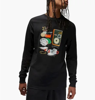 Свитшот мужской Air Jordan M J Flt Artst Ls Crew Black Dv1474-010