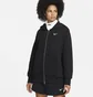 Толстовка женская Nike Nsw Phoenix Oversized Fleece Full-Zip Hoodie Black Dq5758-010