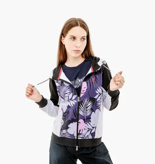 Толстовка женская AUSTRALIAN Flowers Hoodie Elastic Fleece Insert Jacket Multi LSDGC0009-465