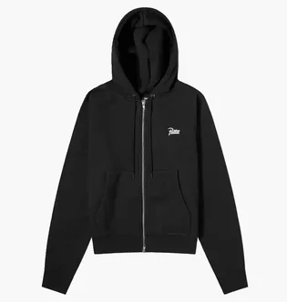 Толстовка чоловіча Patta Classic Zip-Up Hooded Sweater Black 331-0203-001