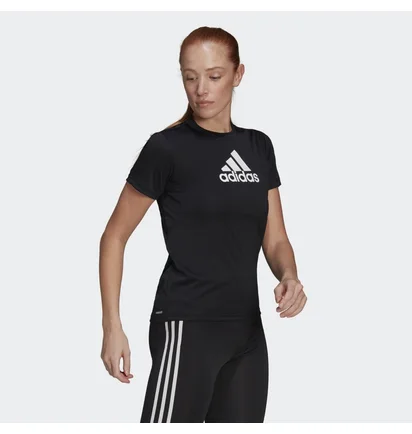 Футболка женская Adidas Primeblue Designed 2 Move Logo Sport Tee Black Gl3820