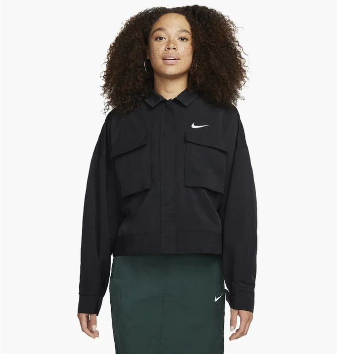 Куртка жіноча Nike Womens Woven Jacket Black Dm6243-010