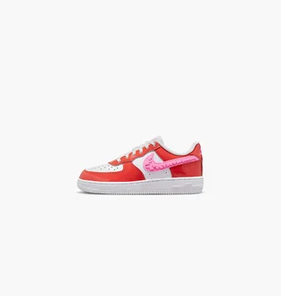 Кроссовки детские Nike Air Force 1 Lv8 1 (Ps) White/Red FD1032-600