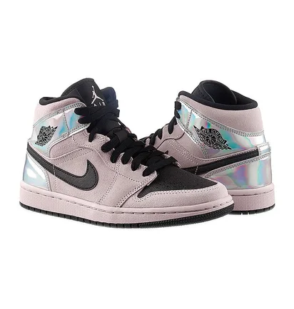 Кроссовки женские Air Jordan 1 Mid Grey Bq6472-602