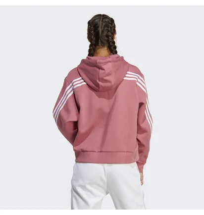 Толстовка женская Adidas Future Icons 3-Stripes Full-Zip Hoodie Pink IB8513