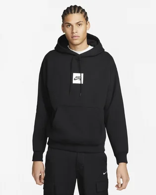 Худи унисекс Nike Sb Flc Hd Box Logo Black DV8839-010