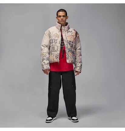 Куртка мужская Air Jordan Pg Puffer Beige/Multi HV0629-133