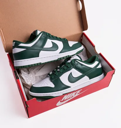 Кроссовки мужские Nike Dunk Low White/Green DD1391-101