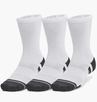 Шкарпетки унісекс Under Armour Performance Tech Crew White (3 пари) 1379512-100
