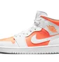 Кроссовки женские Air Jordan 1 Mid Se Wmns White/Orange CZ0774-800