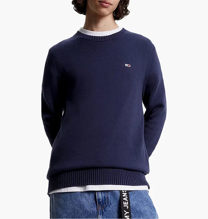 Свитшот мужской Tommy Hilfiger Tjm Essential Crew Neck Blue DM0DM11856-C87