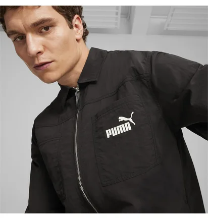 Олимпийка мужская Puma Shirt Jacket Black 623681-01
