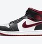 Кроссовки мужские Air Jordan 1 Mid Gym Black/White 554724-122
