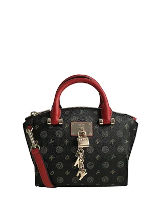 Сумка жіноча Dkny Elissa Mini Heritage Logo Satchel Black R93DJC28