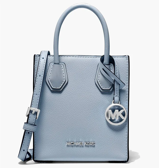 Сумка женская Michael Kors Mercer Extra-Small Pebbled Leather Crossbody Bag Light Blue 35H1SM9C0L-PALE-BLUE-69174