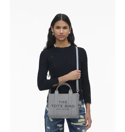 Сумка женская Marc Jacobs The Leather Small Tote Bag Grey H009L01SP21-WOLF-GREY-54790