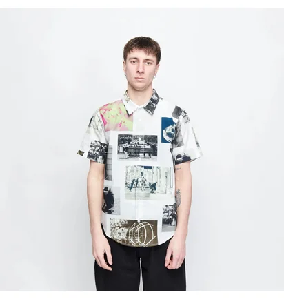 Сорочка чоловіча Pop Trading Company Hugo Snelooper White POPSS23_03-006