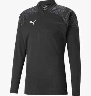 Кофта мужская Puma Long-Sleeve T-Shirt Teamcup Training 1/4 Zip Top Black 657982-003