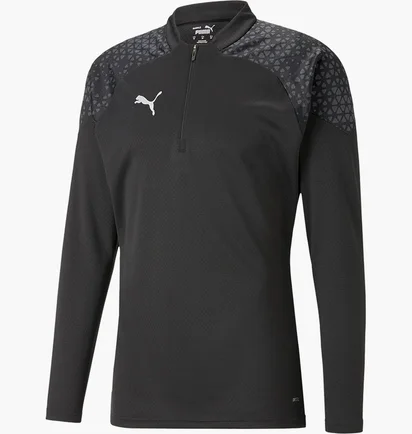 Кофта мужская Puma Long-Sleeve T-Shirt Teamcup Training 1/4 Zip Top Black 657982-003