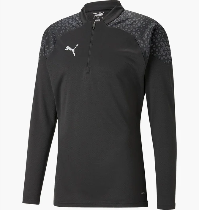 Кофта мужская Puma Long-Sleeve T-Shirt Teamcup Training 1/4 Zip Top Black 657982-003