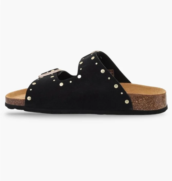 Тапочки женские Bio Bio Frida Suede Negro Black 261-781996-15