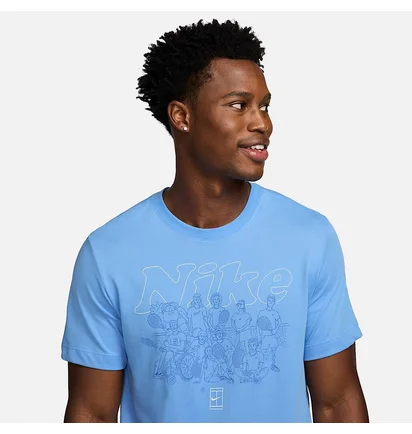 Футболка мужская Nike Court Training Tee Light Blue FV8432-412