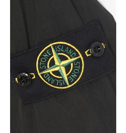 Вітровка чоловіча Stone Island Logo Patch Waterproof Windbreaker Black 781542822-V0029