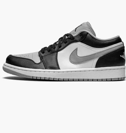 Кросівки чоловічі Air Jordan 1 Low White/Black 553558-039