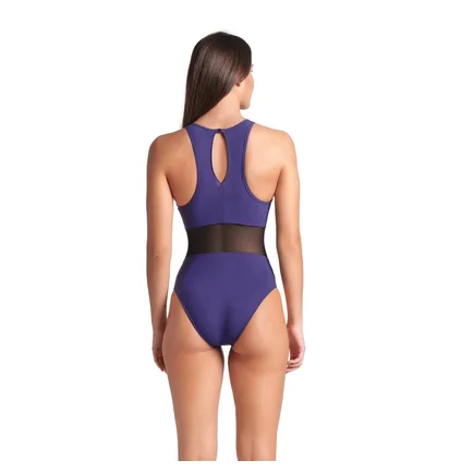 Купальник женский Arena Mesh Panels Swimsuit Vent Back Blue 006658-900