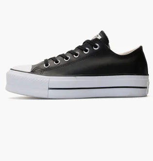 Кеды женские Converse Chuck Taylor All Star Platform Leather Black 561681C