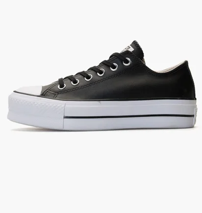 Кеди жіночі Converse Chuck Taylor All Star Platform Leather Black 561681C