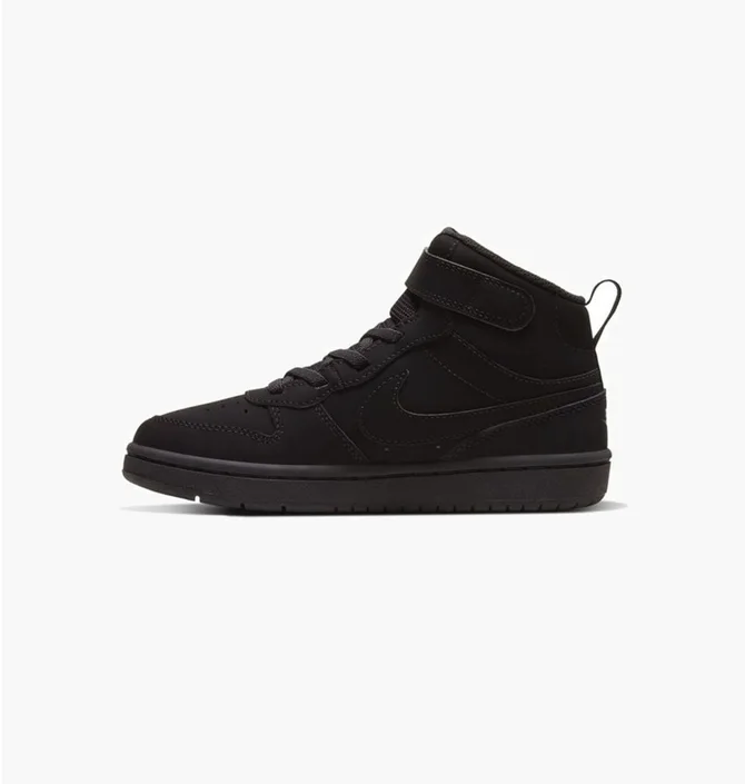 Кросівки дитячі Nike Court Borough Mid 2 Little KidS Shoes Black CW5868-001
