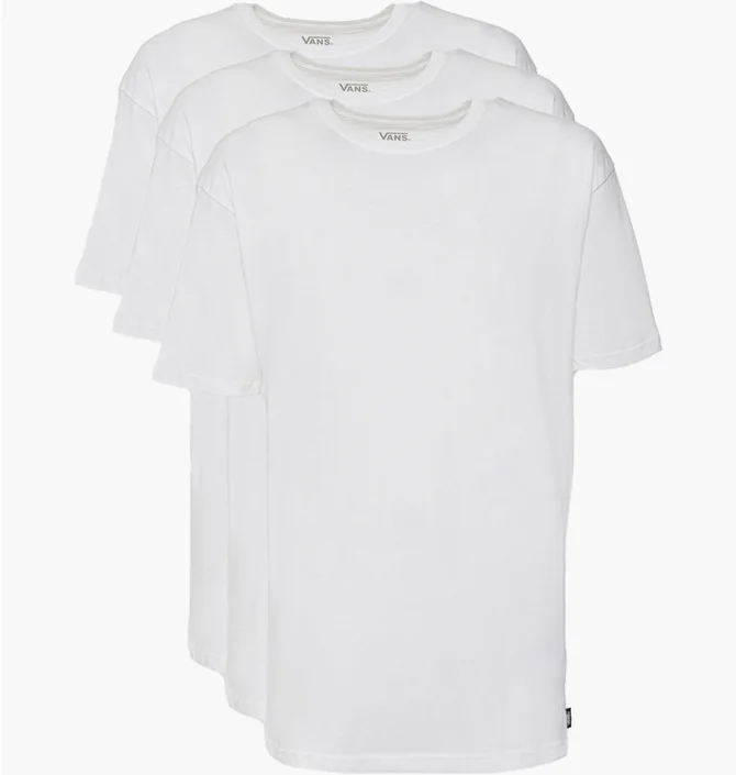 Футболка чоловіча Vans T-Shirt Mn Basic Tee Multipack White VN000KHDWHT