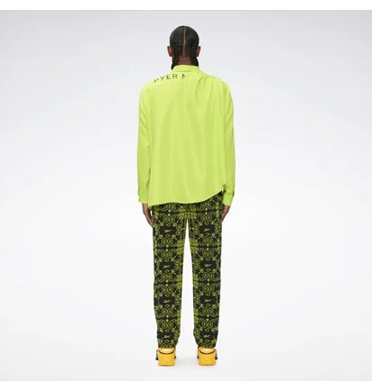 Рубашка унисекс Reebok Pyer Moss Draped Button-Down Shirt Green He8137