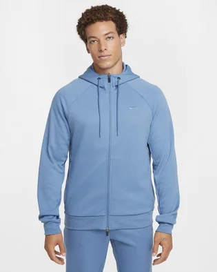 Толстовка мужская Nike Primary Dri-Fit Uv Full-Zip Versatile Hoodie Light Blue FZ0967-429