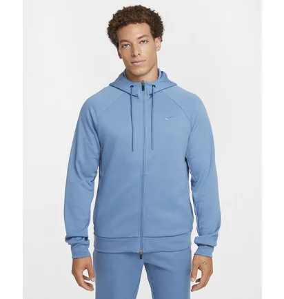 Толстовка чоловіча Nike Primary Dri-Fit Uv Full-Zip Versatile Hoodie Light Blue FZ0967-429