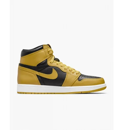 Кроссовки мужские Air Jordan 1 Retro High Og Black/Yellow 555088-701