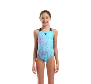Купальник дитячий Arena Multi Colours Swimsuit V Back Light Blue 009007-509