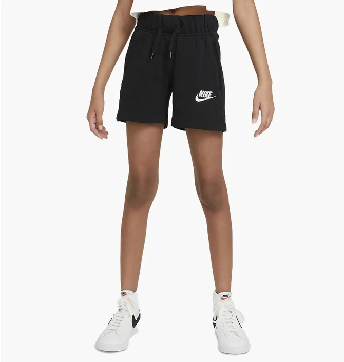 Шорты детские Nike Big Kids (Girls) French Terry Shorts Black Da1405-010