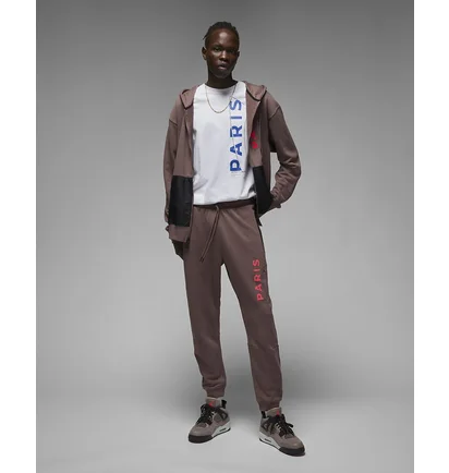 Спортивний костюм чоловічий Air Jordan X Paris Saint-Germain Full Zip-Fleece Hoodie Brown Dn6150-291&Dm3094-291