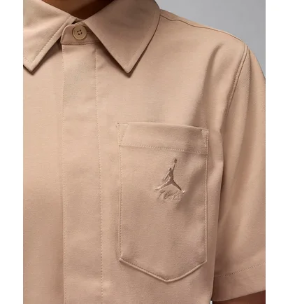 Рубашка женская Air Jordan Woven Crop Top Beige FN5766-244