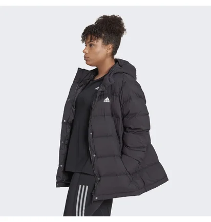 Куртка жіноча Adidas Helionic Hooded Down Jacket (Plus Size) Black Hg8697