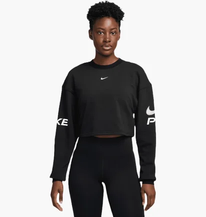 Світшот жіночий Nike Flc Crew Tt Hrx Black HV3591-010
