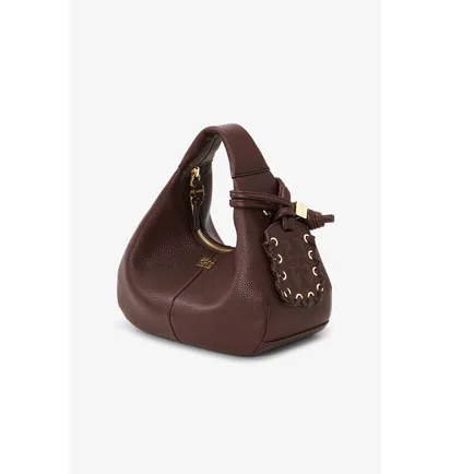 Сумка жіноча GANNI Brown Mini Hobo Bag Bordo A7102