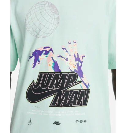 Футболка мужская Air Jordan Jumpman Crew Tee Light Blue Dm1452-379