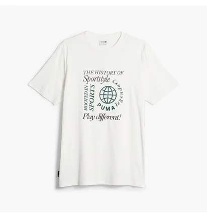 Футболка чоловіча Puma Legacy Graphic Tee White 622735-65