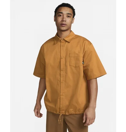 Сорочка чоловіча Nike Club Btn Dwn Wvn Ss Top Yellow DX0898-754